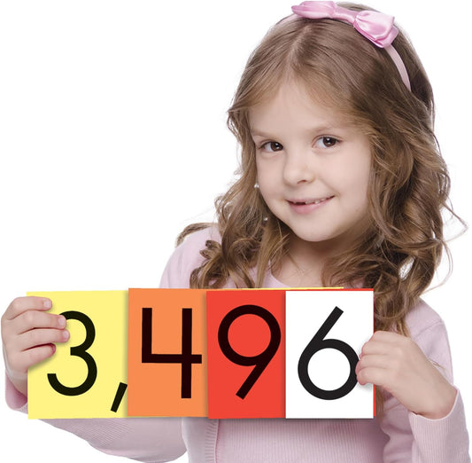 Teacher Sensational Math - 4-Value Whole Numbers Place Value Cards Set