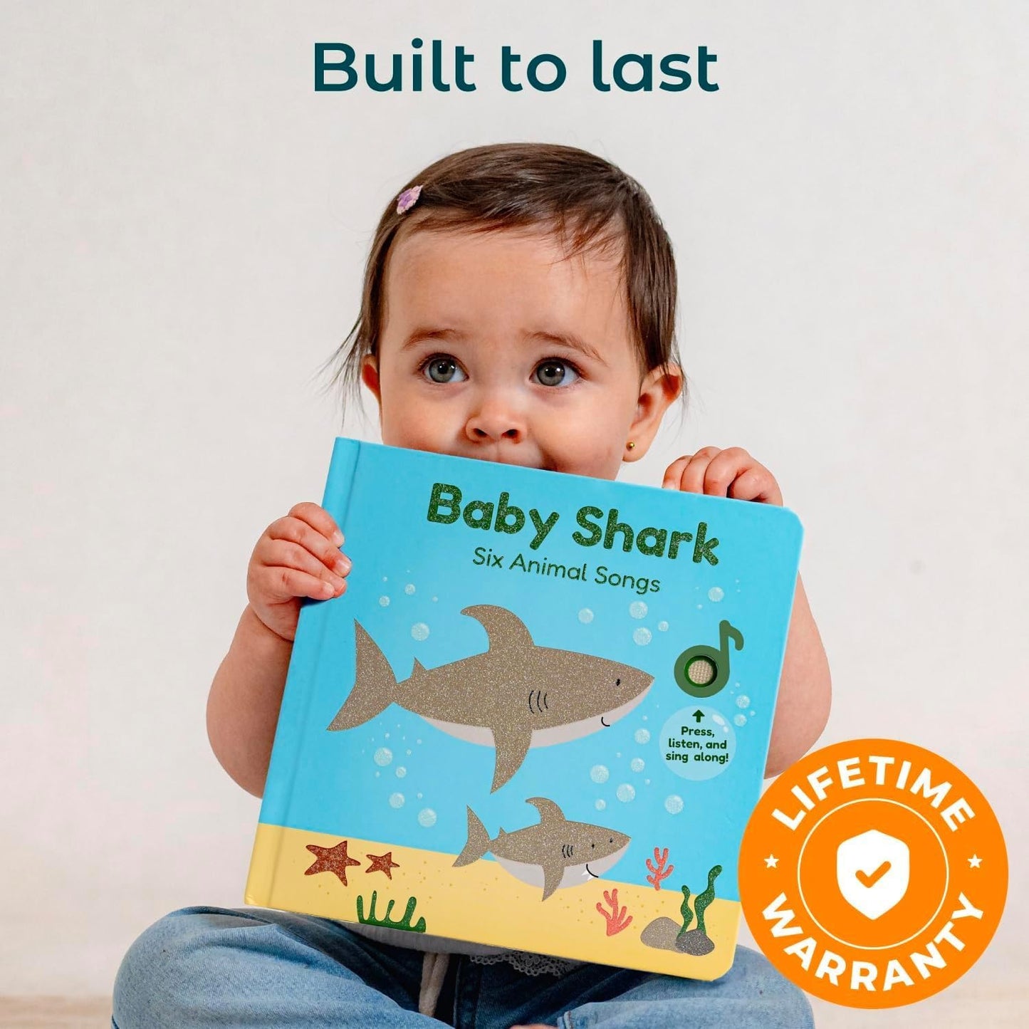 Cali's Books Rock Music Books for Toddlers 1-3 - Singing Button Sound Board Book for 2 Year Old Children, Musical Toddler Rock Songs Toys, 18 Month Interactive Learning Toy, USB-C Rechargeable