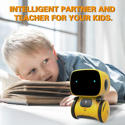 98K Kids Robot Toys for Girls and Boys, Touch and Voice Control Robots Interactive Smart Talking Robots Intelligent Partner and Teacher with Singing, Dancing, STEM Toy Gifts for Kid Age 3 and Up