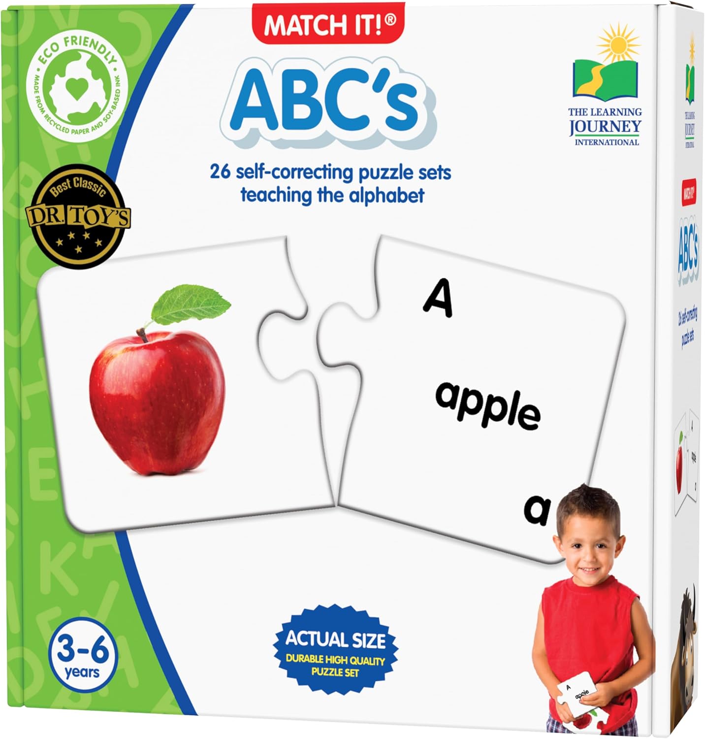 The Learning Journey: Match It! - ABCs - ABC Puzzle, Alphabet Puzzles for 2 Year Olds, Alphabet Puzzles For Kids Ages 3-5, Pre Kindergarten Learning Materials, Award Winning Educational Toys