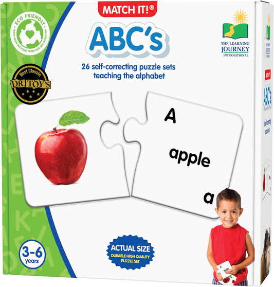 The Learning Journey: Match It! - ABCs - ABC Puzzle, Alphabet Puzzles for 2 Year Olds, Alphabet Puzzles For Kids Ages 3-5, Pre Kindergarten Learning Materials, Award Winning Educational Toys