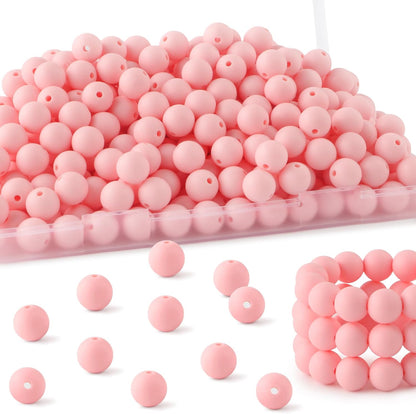 65Pcs 19mm Silicone Beads for Keychain Making Bracelet Necklace, Bulk Round Silicone Beads for Pens（Christmas Green） - Colors A