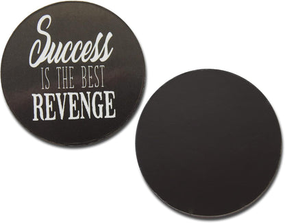 Novel Merk Inspirational Positive Word Art Refrigerator Mini Magnets – Vinyl 2” Round Magnets for Fridge, Lockers, Home, Encouragement and Motivation Decor – Self Adhesive to Metal Surfaces (10 Pack)