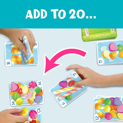 Melon Rind Clumsy Thief Math Game for Kids Ages 8+, Educational for Kid's Learning and Confidence Building, Fun Math Card Game for 3-6 Players Adding to 100