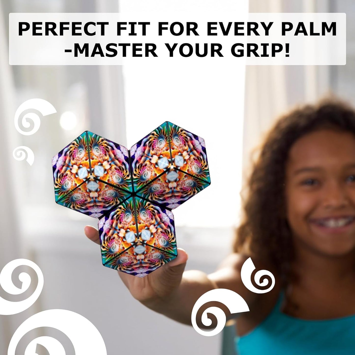 Shashibo Octa Shape Shifting Box - STEM Fidget Toy with Ultra Strong Magnets, Perfect Sensory Gift for Kids, Teens, and Adults – Pairs w/All Shashibo Cubes (Infinity)