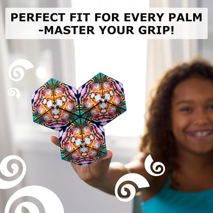 Shashibo Octa Shape Shifting Box - STEM Fidget Toy with Ultra Strong Magnets, Perfect Sensory Gift for Kids, Teens, and Adults – Pairs w/All Shashibo Cubes (Infinity)