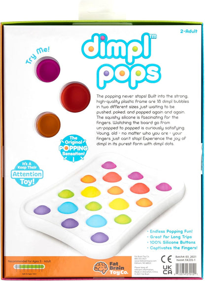 Fat Brain Dimpl Pops, Early Development & Educational Baby Toy, Suitable for Boys & Girls Aged 2 Years Or Above
