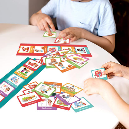 Visual Schedule Cards for Children Non-Verbal Communication Aids Colorful Daily Routine Planner Cards for Home, School, Therapy, DailyCards