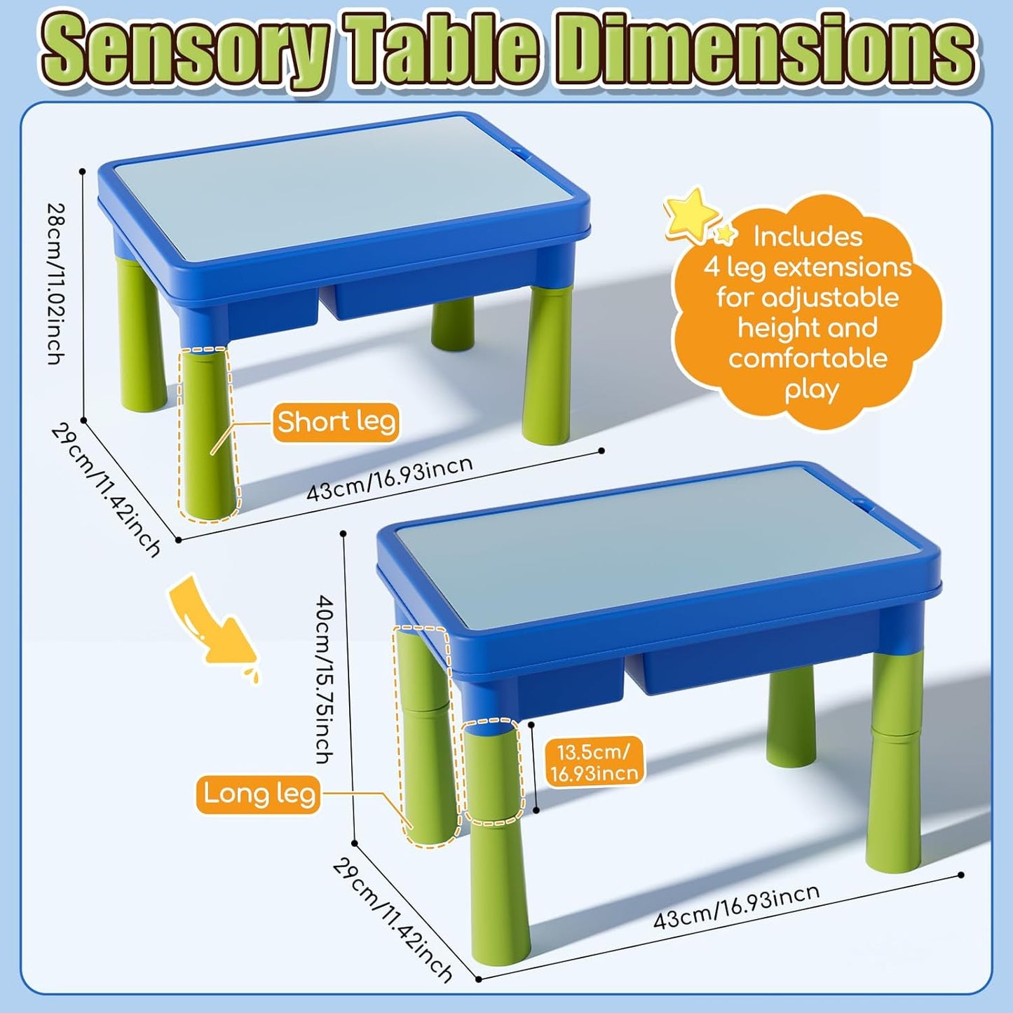 Lehoo Castle Sensory Table with Sensory Sand, Indoor Sensory Bin with Lid & 2.6lbs Play Sand, Construction Kit with 6 Alloy Trucks & Castle Molds, Sensory Toys for Toddler Boys and Girls