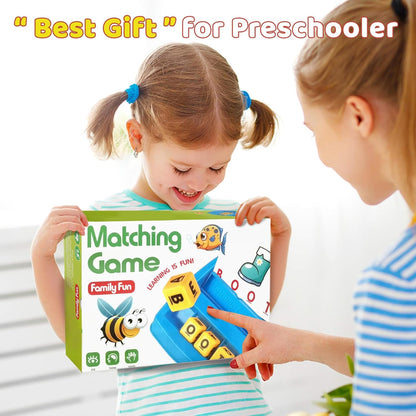 Matching Letter Game for 3 4 5 Year Old Girls Gifts, ABC Learning Toys for Kids Age 3-5, Educational Spelling Games Toys for Toddler Age 4-8, Preschool Birthday Gifts for 2 3 4 5 Year Old Boys Girls