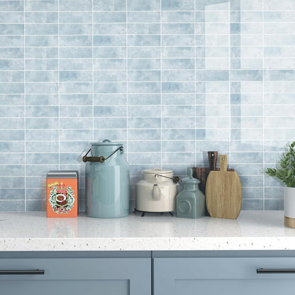 Tilingview 30 PCS Peel and Stick Backsplash Tile for Kitchen/Bathroom/Living Room, 3"x 9" Self-Adhesive Subway Tile for Backsplash, Matte Textures Tiles/Handmade Tiles (Sand Color)