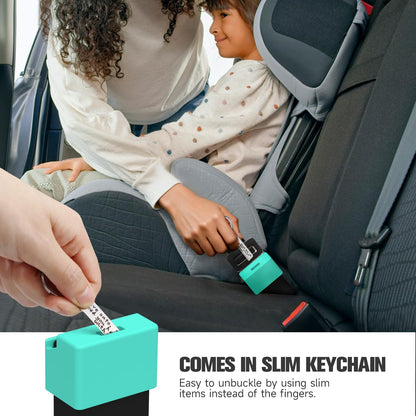 Morlike Silicone Seatbelt Secure Buckle Safety Cover Lock | Keep Children Safe in Car Seat and Prevent Kids from Accidentally Unbuckling | Buckle Guard Fits Almost Vehicles (red,2PACK)