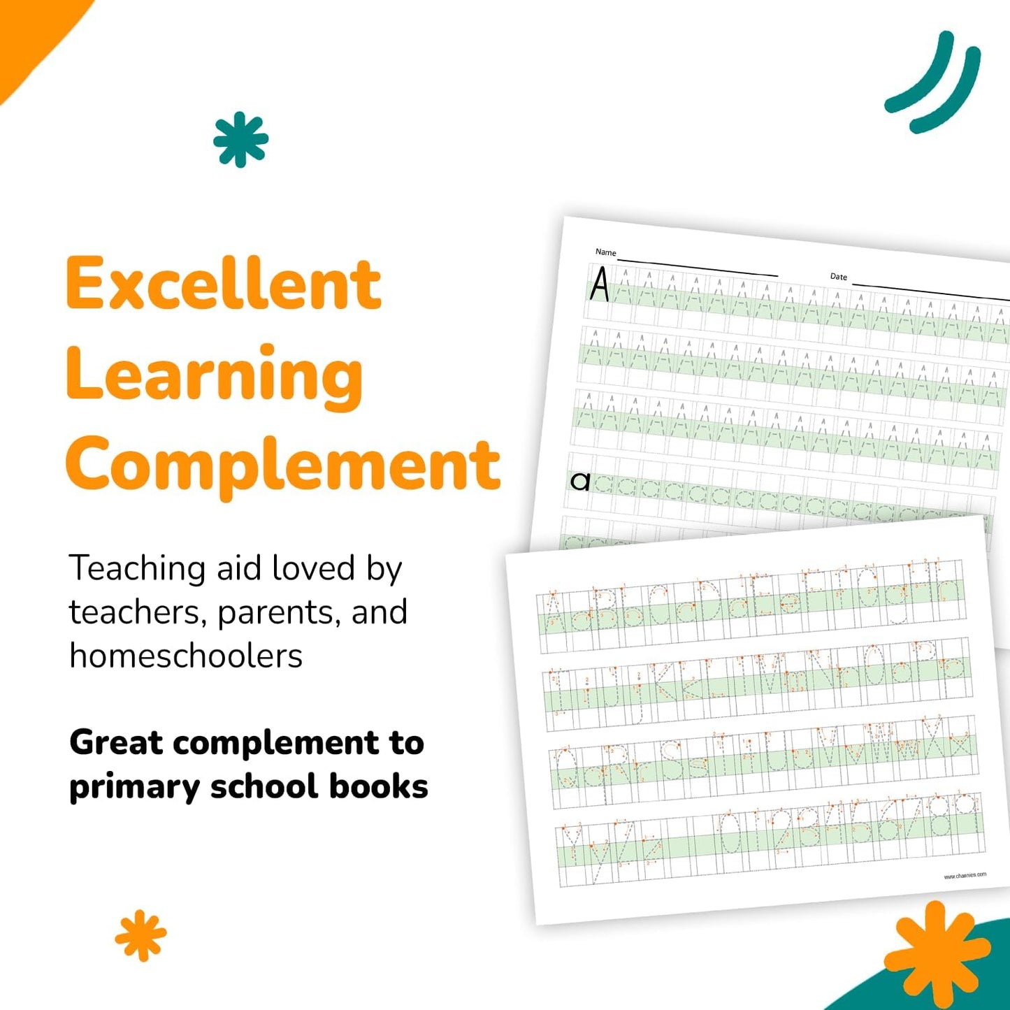 Dry Erase Number & Alphabet Flashcards for Kids Ages 3-5, 10 Numbers & 26 Visual ABC Flash Cards, Homeschool Learning Supplies, Summer School & After School Teaching Supplies for Handwriting Practice