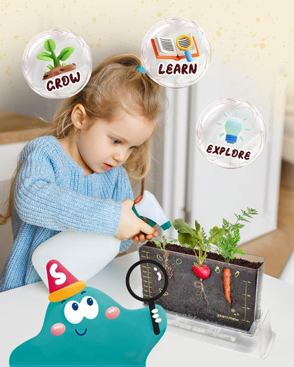 Root Viewer Kit for Kids with 6 Seed Varieties - STEM Science Kits for Kids Age 5-7, 8-12 | Perfect Christmas, Easter, Birthday Gift & School Gardening Project | Learning Educational Gardening Toys