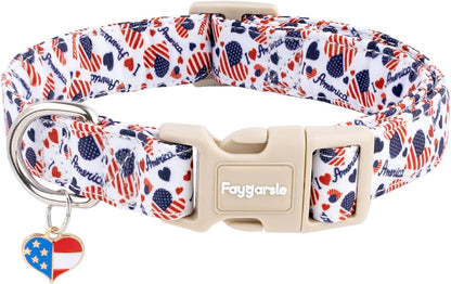 Faygarsle Dog Collar for Small Medium Large Dogs Colorful Puppy Collars for Female Dogs Toy Building Blocks Patterned Pet Collars for Summer Spring Wedding Puppy Girl Dog Collar M