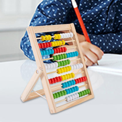 harayaa En Abacus Educational Counting Gifts 10 Rows Abacus with 100 Colorful Beads for Preschool Boys