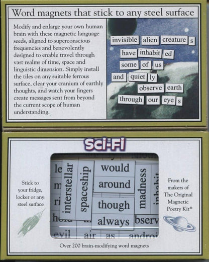 Magnetic Poetry Science Lover Word Magnet Kit