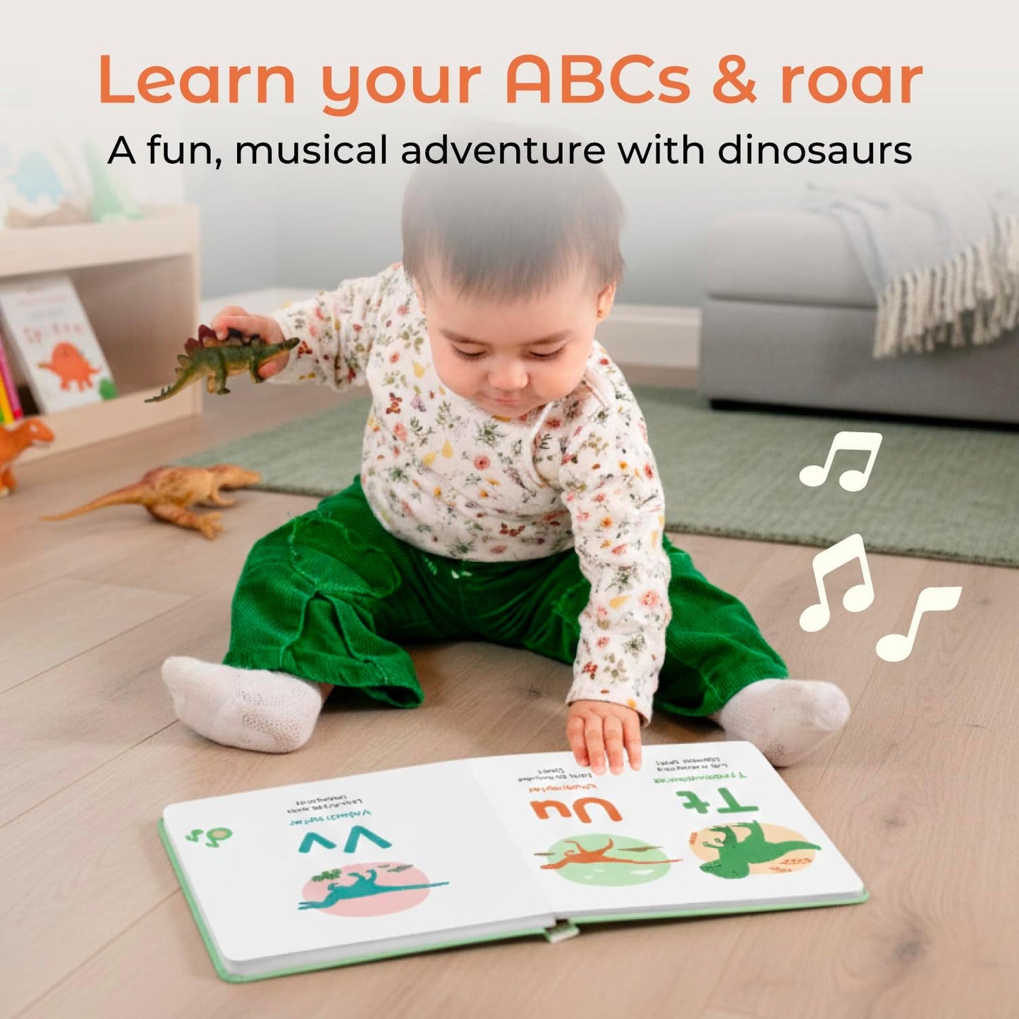 Cali's Books Alphabet Book for Toddlers 1-3 - Learn ABC, Musical Books for Kids, Interactive Talking Baby Toddler Sound Book, Educational Song Learning Toys, Singing and Speech Music Toy for Babies