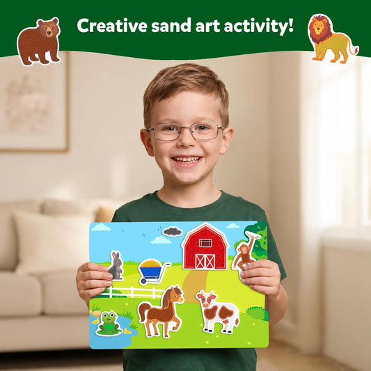 Skillmatics Sand Art Activity - Mess-Controlled DIY Unicorn & Princess Craft Kit with 50+ Colorful Stickers, Creative Arts & Crafts for Kids, Fun Hands-On Activity, Gifts for Ages 4, 5, 6, 7, 8, 9, 10