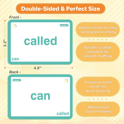 SpringFlower 712 Sight Words Flash Card,600 Dolch & Fry High Frequency Sight Word,112 Phonic Flash Cards for Kindergarten Homeschool Supplies Games for Kids Pre-K, Kindergarten, 1st, 2nd, 3rd Grade