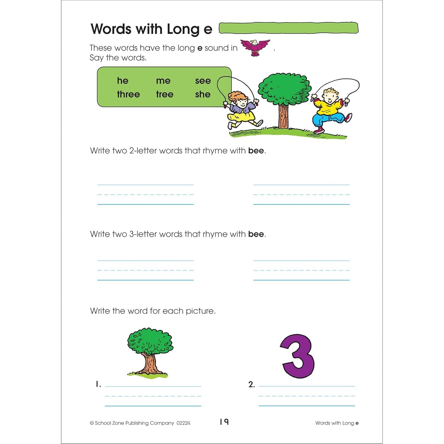 School Zone Spelling Puzzles 1-2 Workbook: 64 Pages, 1st Grade, 2nd Grade, Compound Words, Vowels, Consonants, Pronunciation, Writing, Ages 6 to 8 (I Know It! Book Series)
