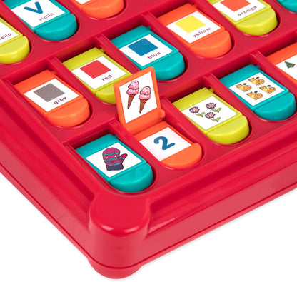 Battat - Alphabet Cache-Cache - French Alphabet Toy for Learning - 50 Pop-Up Flaps - Letters, Words, Numbers, Colors, Shapes - Educational Toy for Toddlers, Kids - 3 Years +