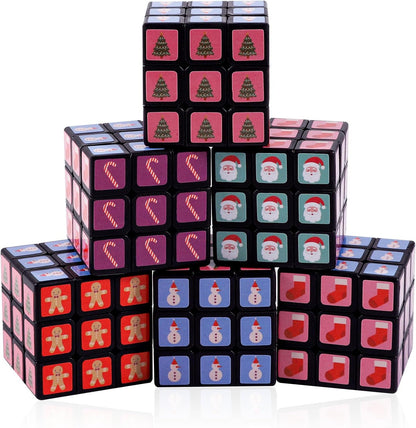 48 Pack Mini Cube Bulk, 1.18 Inch 3x3x3 Small Puzzle Cubes Set, Birthday Party Favors, Classroom Rewards Prizes, Stocking Stuffers, Easter Basket Fillers for Kids