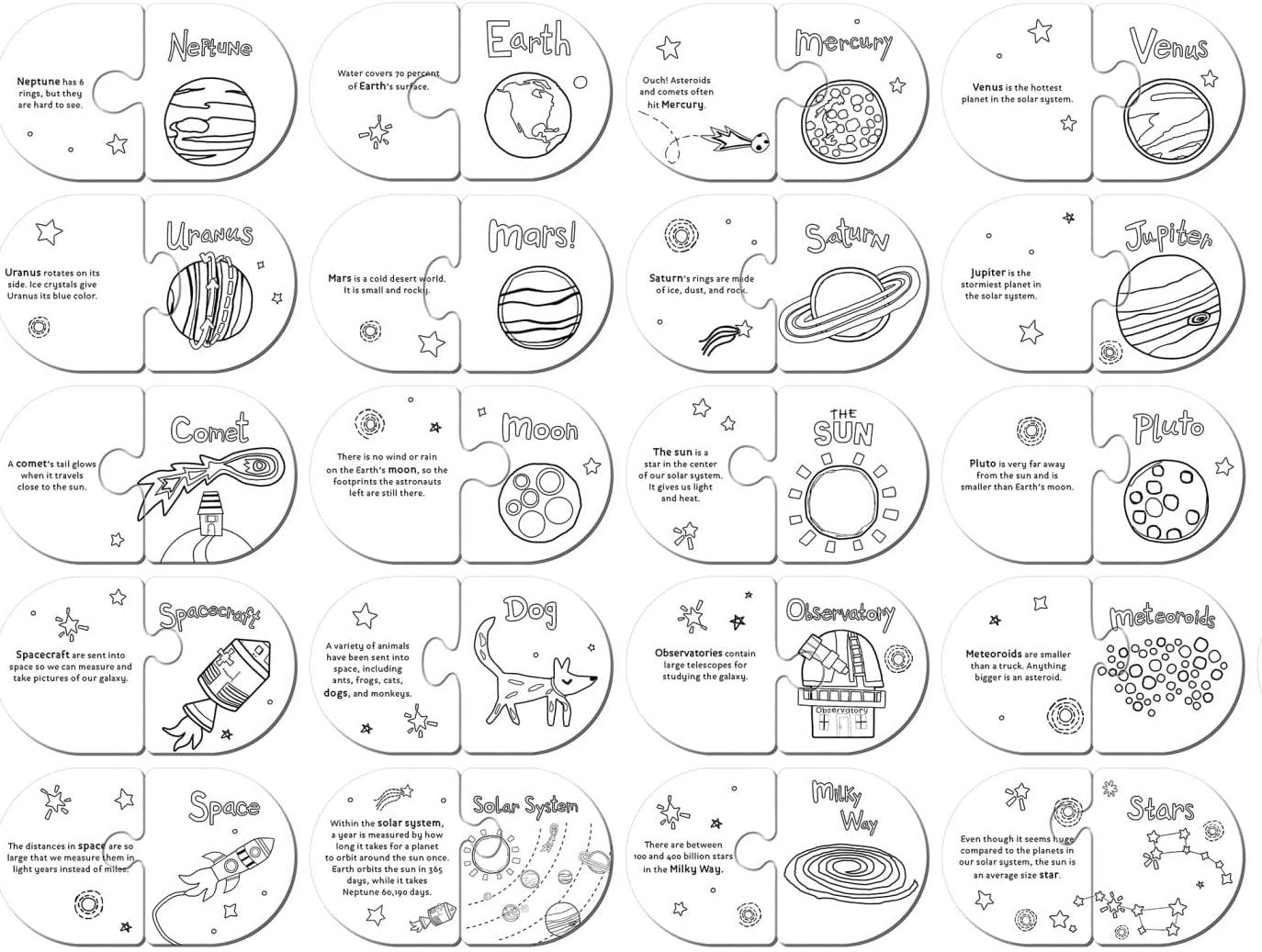 MasterPieces Hello, World - Solar System Matching Puzzle - Educational Game - Kids
