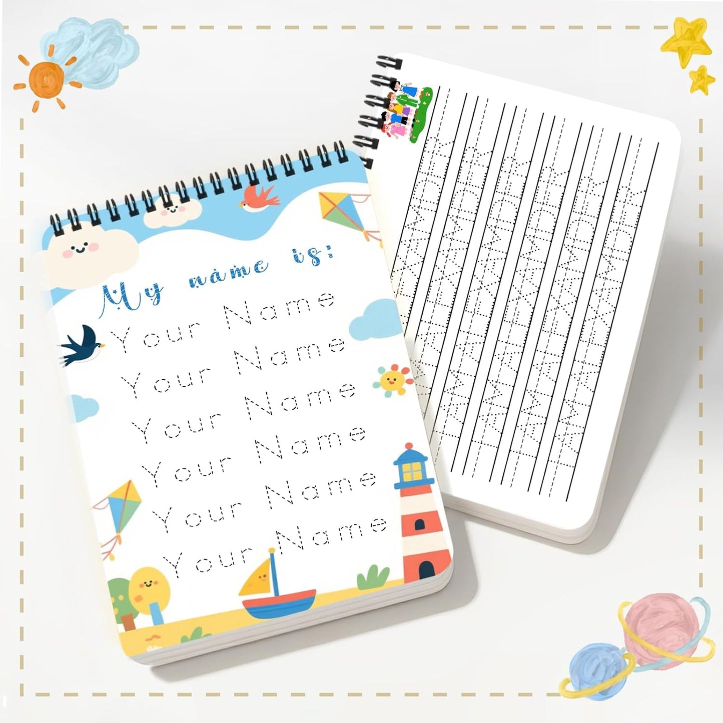 Custom Handwriting Practice Sheets Personalized Name Tracing Worksheets Customized Name Practice Writing A4 Size pape for Preschool Kindergarten Kids