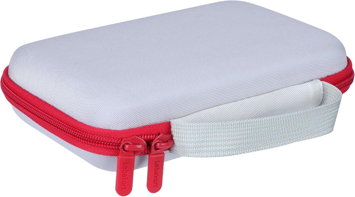 Lebakort Storage Case Compatible with GiiKER Super Blocks Pattern Matching Puzzle Original 1000+ Challenges Brain Teaser (Off White + Red Case)