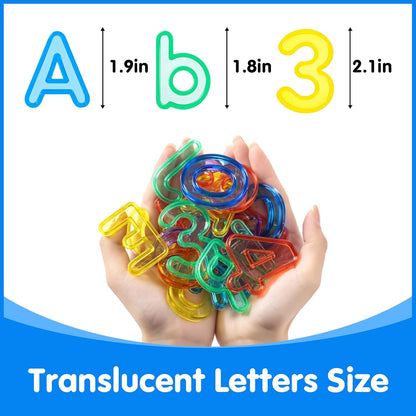 Odoorgames Light Box with Shapes & Cards Set – Light Table for Kids, Educational Toys for Tracing, Sensory Play & Early Learning (Cyan)