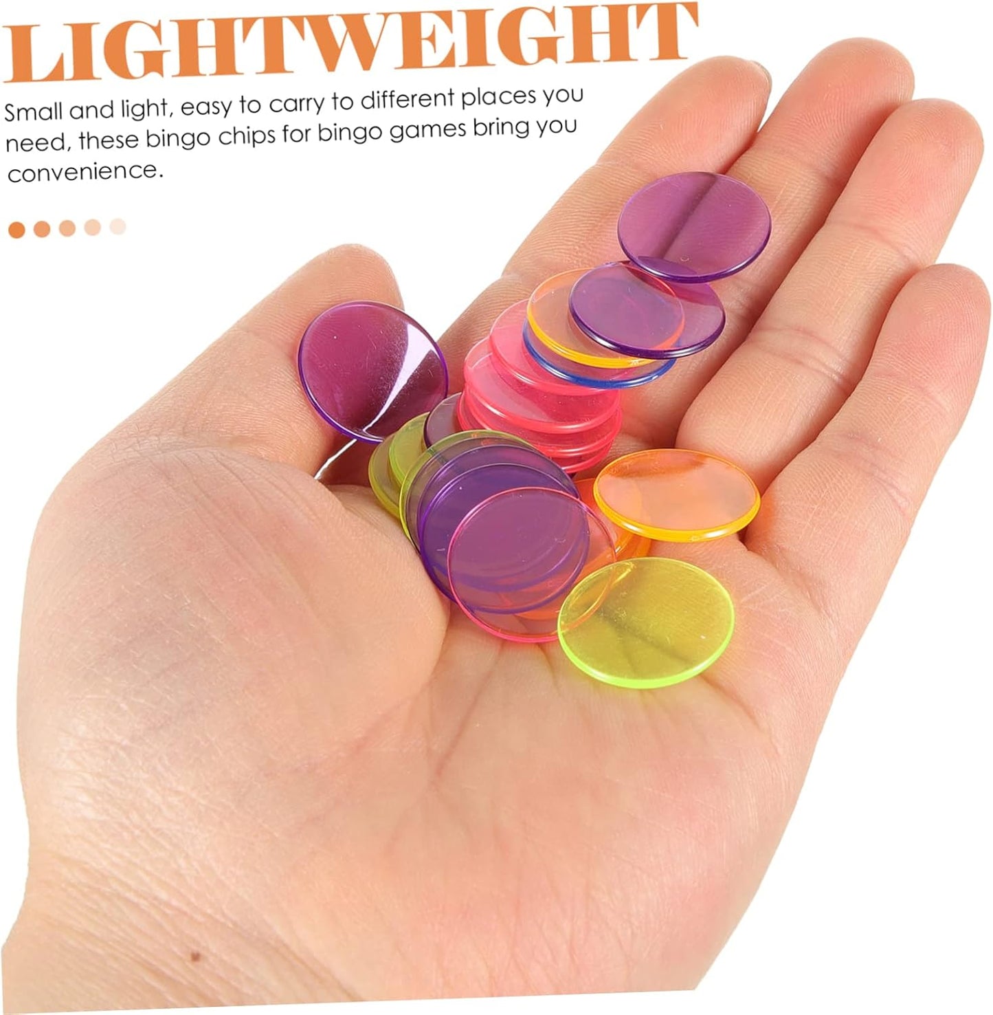 300pcs Bingo Counting Chips Markers for Gaming Parties Educational Activities Lightweight Convenient Bingo Game Props for Family Fun