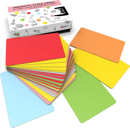 Attractivia Dry Erase Magnetic Labels 7.3 x 5.6 in, Dry Erase Magnets, 20-Pack, White Erasable Write-On All-Purpose Labels, for Office, Education, Home, Whiteboard