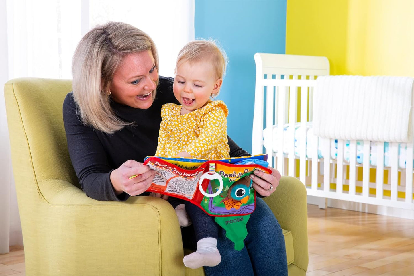 Lamaze Fun with Colors Soft Baby Book - High Contrast Baby Book with Crinkly Cloth Pages - Sensory Books for Babies Ages 6 Months and Up