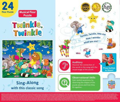 Masterpieces 24 Piece Old McDonald Sing-A-Long Sound Floor Puzzle for Kids - 18"x24"