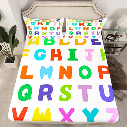 Chemistry Bed Sheets for Kids Teens Girls Boys,Chemical Experiment Fitted Sheet Twin,Science Themed Sheets for Math Lovers,Chemistry Lab Bedding Set,White and Black