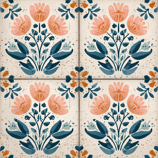 Wall Tiles Peel and Stick 12x12 Inch Ocean Coral Fish Pattern Vinyl Stickers Self Adhesive Tiles for Kitchen Bathroom Shower Laundry Room Aquarium Theme Home Renovation DIY Decor