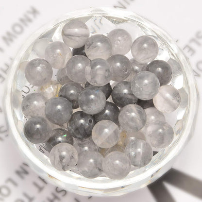 NCB 100pcs Original Natural Stone Beads Gemstone Round Loose Beads 6mm 8mm 10mm (Blue Aventurine, 6mm 100Beads) - Colors A