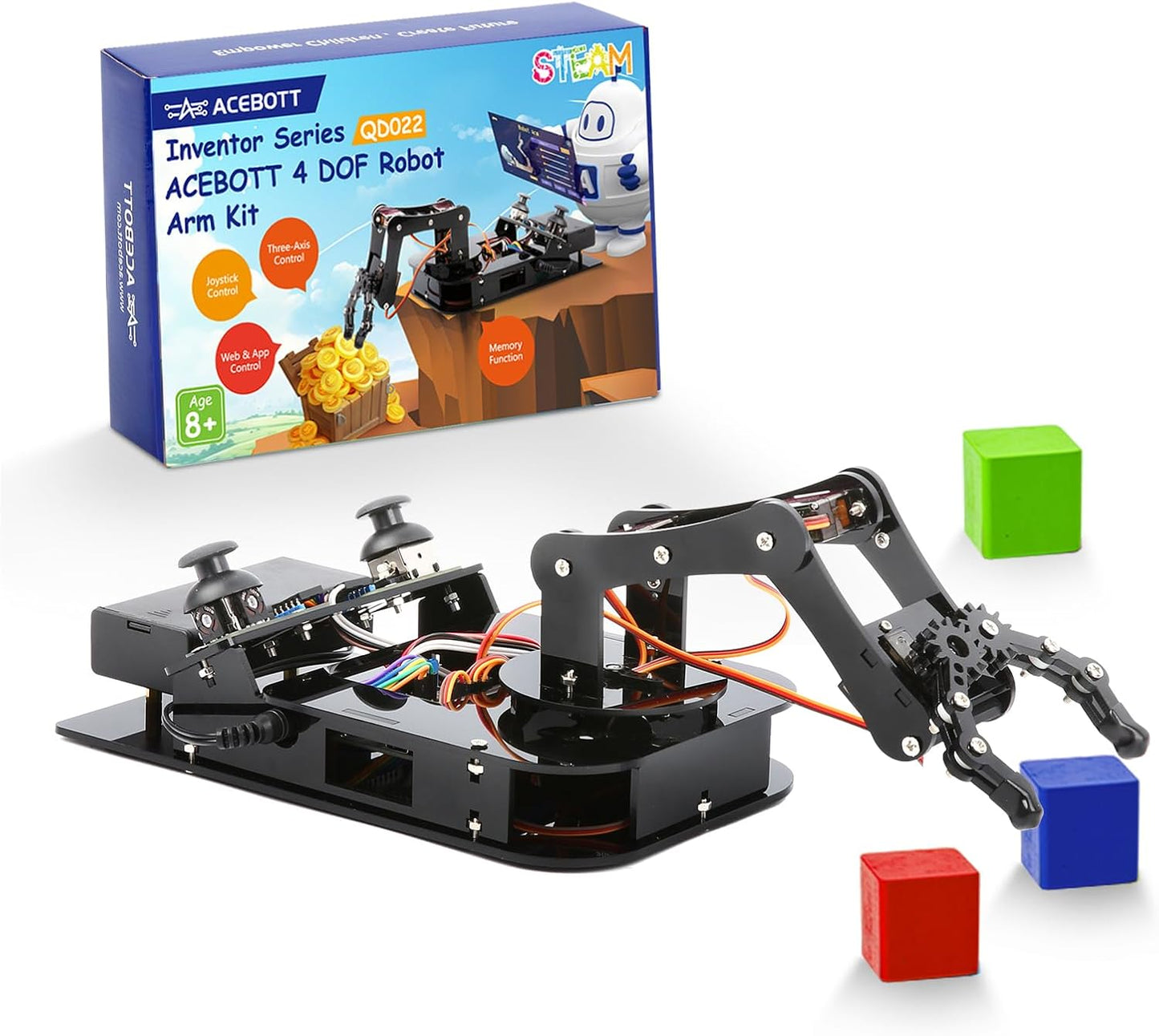 Biped Robot Kit STEM Toys Science Kit for Kids, Bionic Bipedal Robotics Programmable Coding Crafts Set for Arduino ESP32, Birthday Gift for Age 8-12 Boys Girls Teens