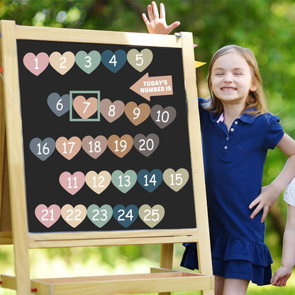 Number Line for Classroom Wall (-20 to +120) Boho Heart Shape Number Bulletin Board for Students Math Learning Boho Bulletin Border Decor Numbers Boarder Strips for Home School