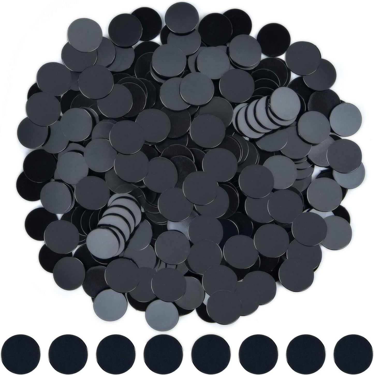 Coopay 200 Pieces 10 Colors 1-1/5 inch Plastic Learning Counters Disks Bingo Chip Counting Discs Markers for Math Practice and Poker Chips Game Tokens