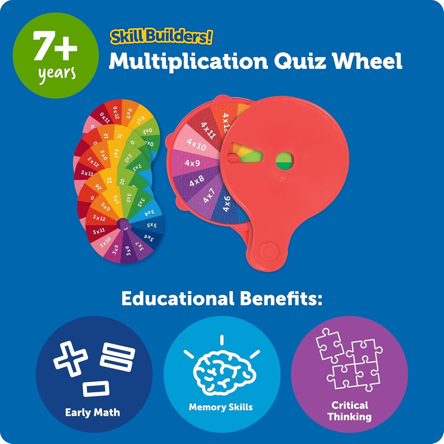 Learning Resources Skill Builders Letter Quiz Wheel, Alphabet Flash Cards, Reading Games, Sight Words Flash Cards Kindergarten, Ages 3 and Up