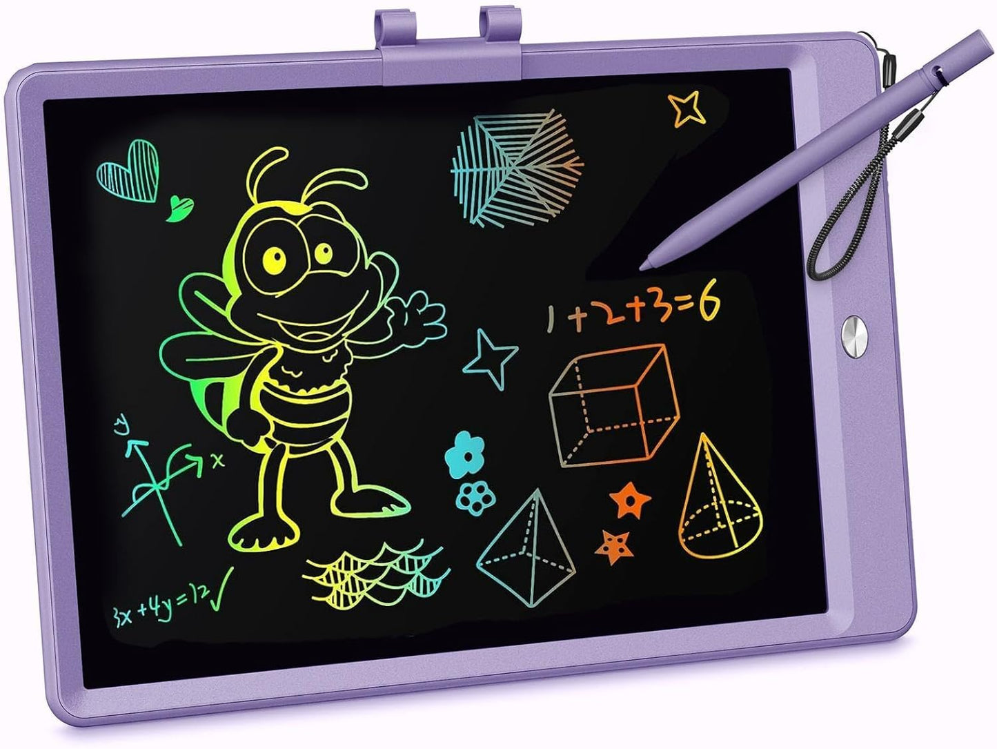 KOKODI LCD Writing Tablet, 12 Inch Colorful Toddler Doodle Board Drawing Tablet, Erasable Reusable Electronic Drawing Pads, Educational and Learning Toy for 3-6 Years Old Boy and Girls(Blue)
