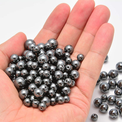 NCB 100pcs Original Natural Stone Beads Gemstone Round Loose Beads 6mm 8mm 10mm (Blue Aventurine, 6mm 100Beads) - Colors A