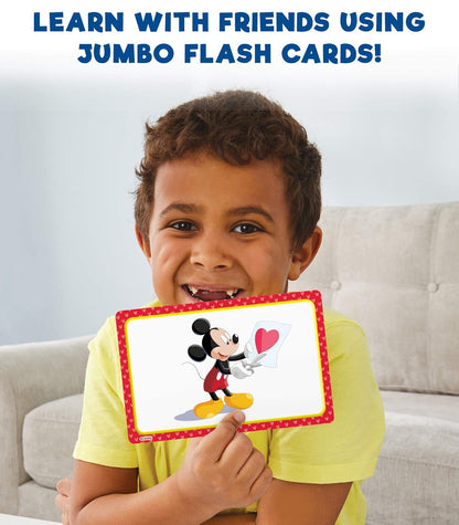 Disney Learning Mickey & Friends BIG First Words Flash Cards for Kids Ages 4-8, Sight Words Flash Cards and Letter Tracing Practice,Preschool, Kindergarten and 1st Grade, Phonics Flash Cards