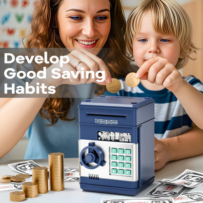 Kids Piggy Bank for Girls - Toys for 5 6 7 8 9 10 Year Old Girl Birthday Gifts - Electronic Piggy Bank ATM Machine Money Safe for Kids Toys Age 6-8-10