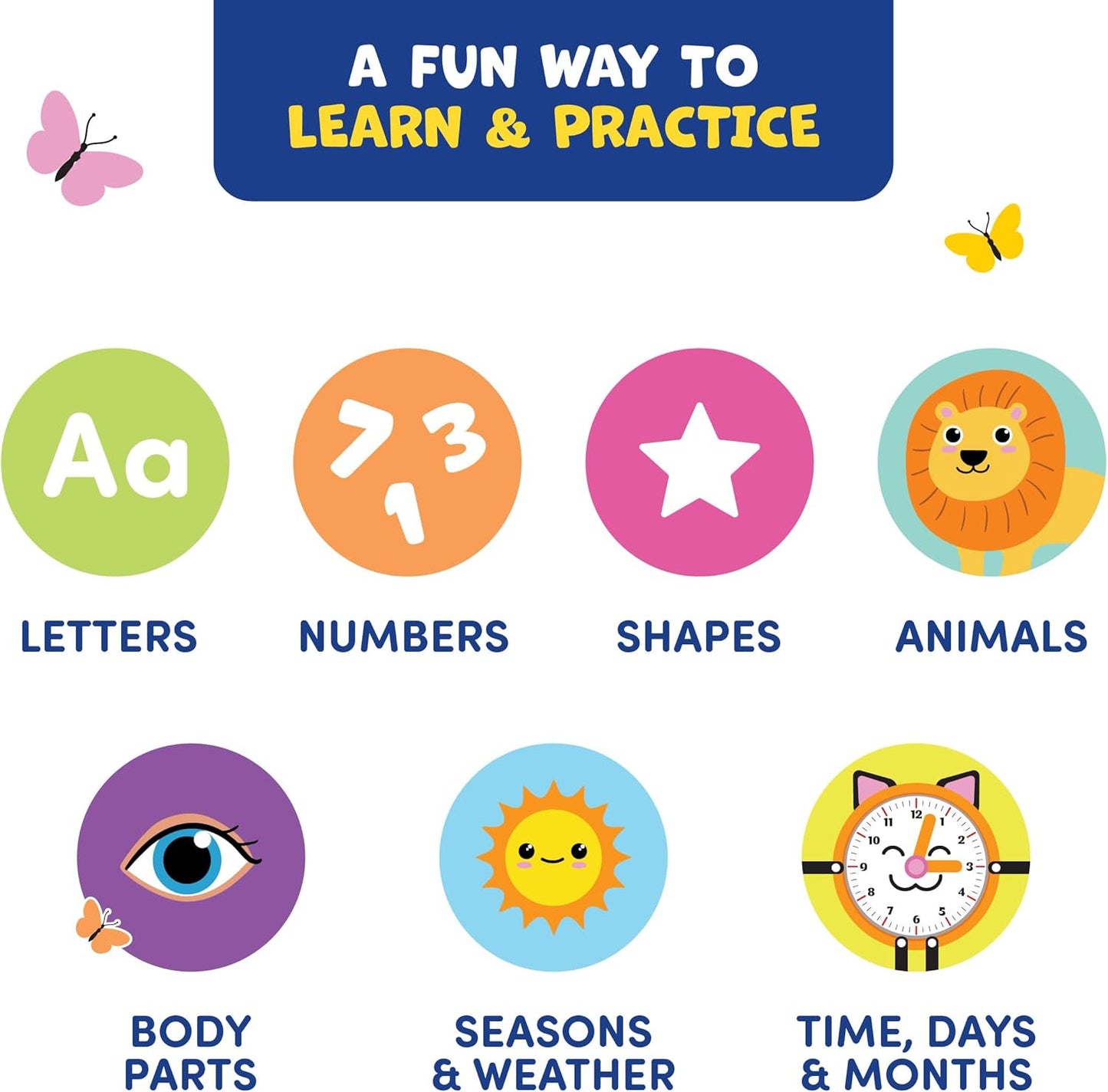 Clever Fox Play Busy Book for Toddlers 1-3 Year-Old – Baby Busy Board Book – Montessori Felt Activity Board for Learning Fine Motor Skills, Car Airplane Travel Toy – Birthday Gift for Kids Ages 1+