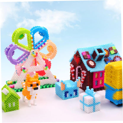 5mm Hama Beads Pegboard Toy Beads Tool Educational Tangram Jigsaw Puzzle Template Kids Toy