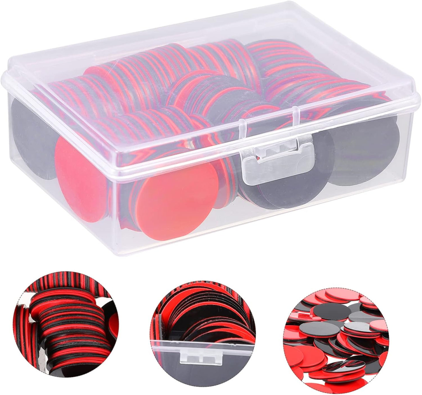 Abaodam 100Pcs Two-Color Counting Chips for Boys and Girls Educational Plastic Round Sheets for Math Learning and Early Education for Classroom Games and Home Use