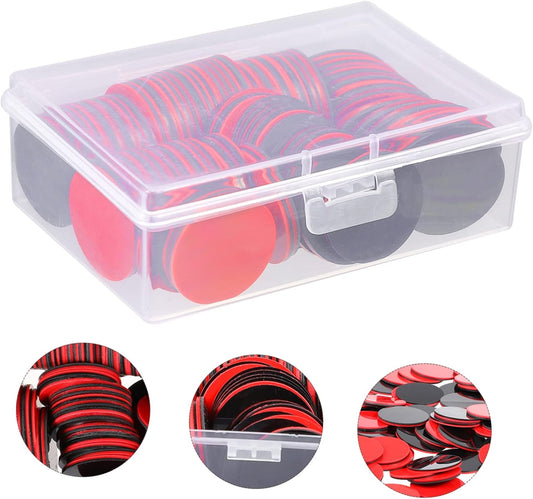 Abaodam 100Pcs Two-Color Counting Chips for Boys and Girls Educational Plastic Round Sheets for Math Learning and Early Education for Classroom Games and Home Use